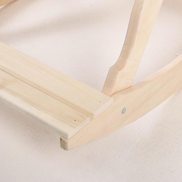 Кресло-качалка на ленте, 70×130×120см, из липы, Кресло-качалка на ленте, 70×130×120см, из липы, "Добропаровъ"