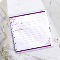 Книга пожеланий на свадьбу «Пурпурная свадьба», на пружине. Книга пожеланий на свадьбу «Пурпурная свадьба», на пружине.