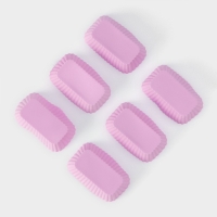 Набор форм для выпечки Доляна &laquo;Риб. Прямоугольник&raquo;, силикон, 8&times;4,5&times;2,5 см, 6 шт, цвет сиреневый