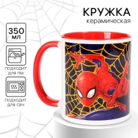 Кружка сублимация, 350 мл "Супер-мен", Человек-паук МИКС Кружка сублимация, 350 мл "Супер-мен", Человек-паук МИКС