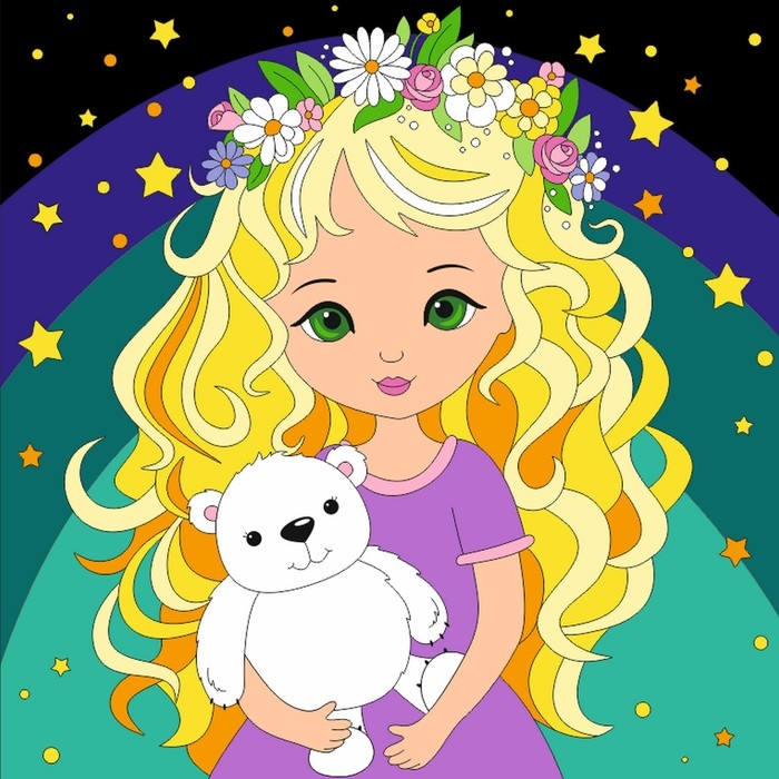 Картина по номерам &laquo;Фея снов&raquo;, 20 &times; 20, на холсте, с подрамником