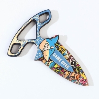 Деревянное оружие, детское сувенирное &laquo;Game over&raquo;, нож тычковый, 11 х 15,6 см