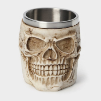 Кружка из нержавеющей стали &laquo;Череп. Хэллоуин&raquo;, 400 мл, цвет МИКС