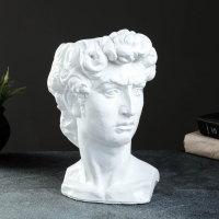 Кашпо - органайзер "Голова Давида" белая, 19х27х17см Кашпо - органайзер "Голова Давида" белая, 19х27х17см