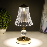 Настольная лампа сенсорная "Асфира" LED 10Вт АКБ золото 12х12х30 см Настольная лампа сенсорная "Асфира" LED 10Вт АКБ золото 12х12х30 см