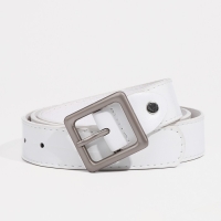 Ремень женский, ширина 2,8 см, винт, пряжка металл, цвет белый Ремень женский, ширина 2,8 см, винт, пряжка металл, цвет белый