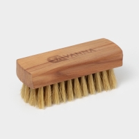Щётка для обуви SAVANNA, 10×3,5 см, 59 пучков, натуральный волос Щётка для обуви SAVANNA, 10×3,5 см, 59 пучков, натуральный волос