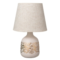 Настольная лампа 16542/1 E14 40Вт бело-золотой 20х20х32 см