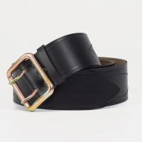 Ремень мужской &laquo;Великан&raquo;, ширина 5 см, пряжка металл, цвет чёрный