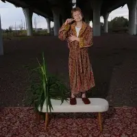 Домашние валенки Cant, красно-коричневые (терракот), размер 44