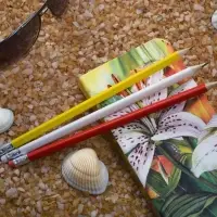 Карандаш простой Triangle с ластиком, желтый