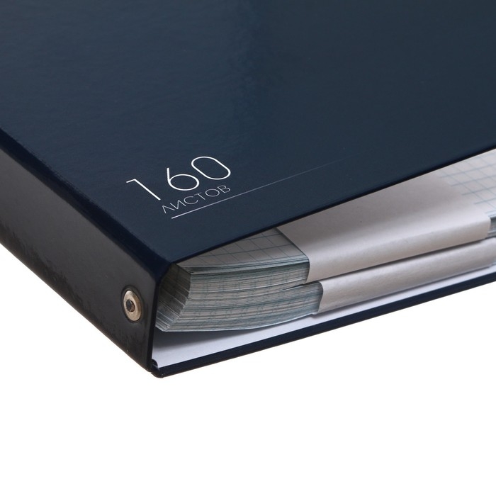 Тетрадь на кольцах A5 160 листов в клетку Calligrata "MonoTone", обложка 7БЦ, без вырубки под кольца, блок офсет