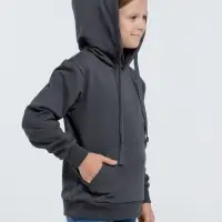 Худи детское Kirenga Kids 2.0, темно-серое (графит), 8 лет