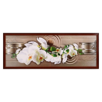 Картина "Цветущая орхидея" 42*106 см