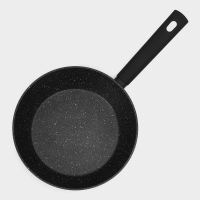 Сковорода Доляна &laquo;Первый дом&raquo;, d=24 см, h=7 см, антипригарное покрытие, индукиця, цвет чёрный