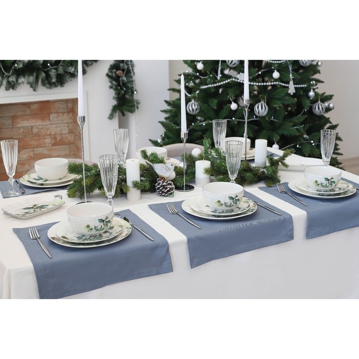 Блюдо сервировочное Доляна &laquo;Дракоша&raquo;, 28&times;12&times;3,2 см, цвет белый