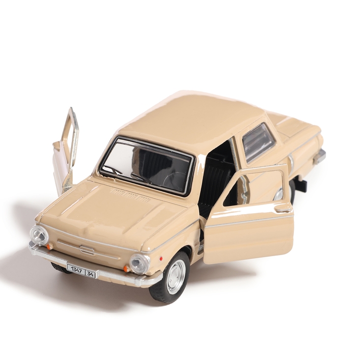 Машина металлическая «Запорожец», инерция, 12 см, бежевый Машина металлическая «Запорожец», инерция, 12 см, бежевый