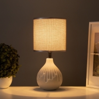 Лампа настольная "Срез" 1х40Вт Е14 серый 15х15х30см Лампа настольная "Срез" 1х40Вт Е14 серый 15х15х30см