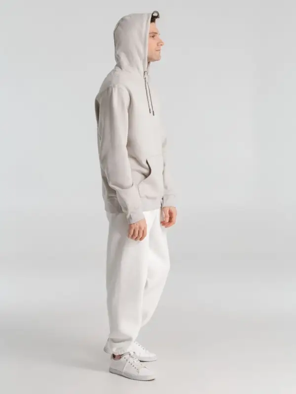 Толстовка с капюшоном унисекс King, дымчато-серая, размер XS