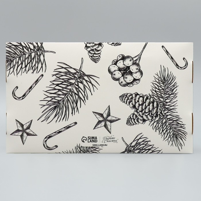 Коробка для эклеров с вкладышами «Волшебного Нового года!», 25.2 х 15 х 7 см, Новый год Коробка для эклеров с вкладышами «Волшебного Нового года!», 25.2 х 15 х 7 см, Новый год