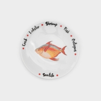 Набор фарфоровых тарелок Sealife, 6 предметов, рисунок МИКС Набор фарфоровых тарелок Sealife, 6 предметов, рисунок МИКС