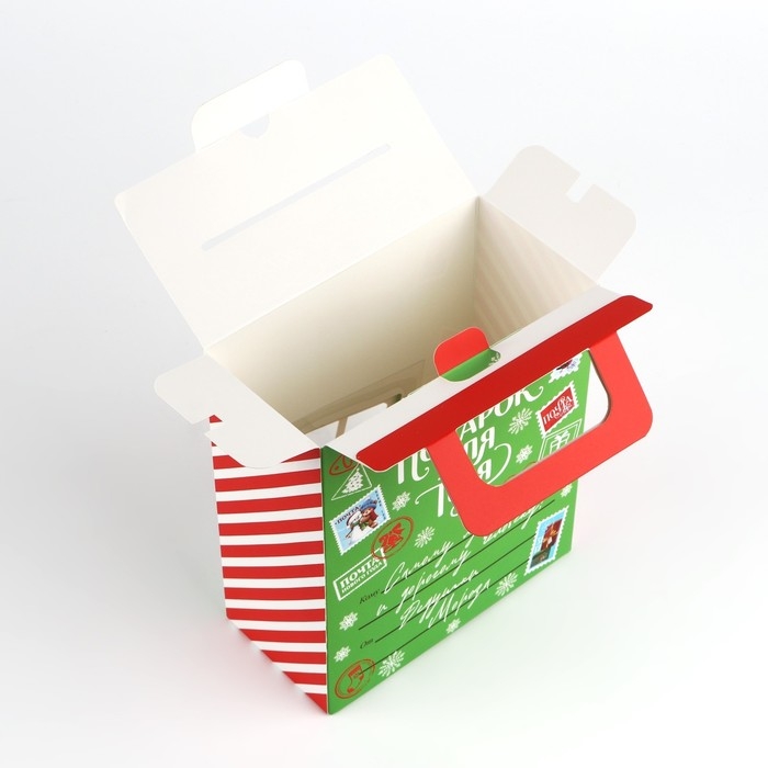 Коробка подарочная новогодняя складная с 3D эффектом «Снеговичок», 18 x 15 x 7.5 см, Новый год Коробка подарочная новогодняя складная с 3D эффектом «Снеговичок», 18 x 15 x 7.5 см, Новый год