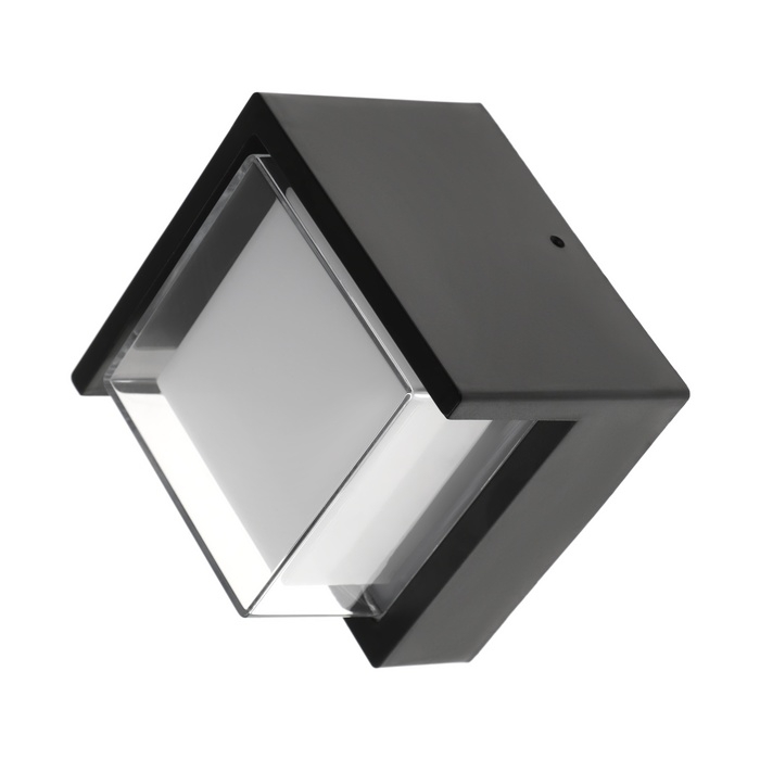 Светильник фасадный &laquo;Сити&raquo;, FSD-037, 5 Вт, 4000К, квадрат, IP65, 220 В, пластик, черный