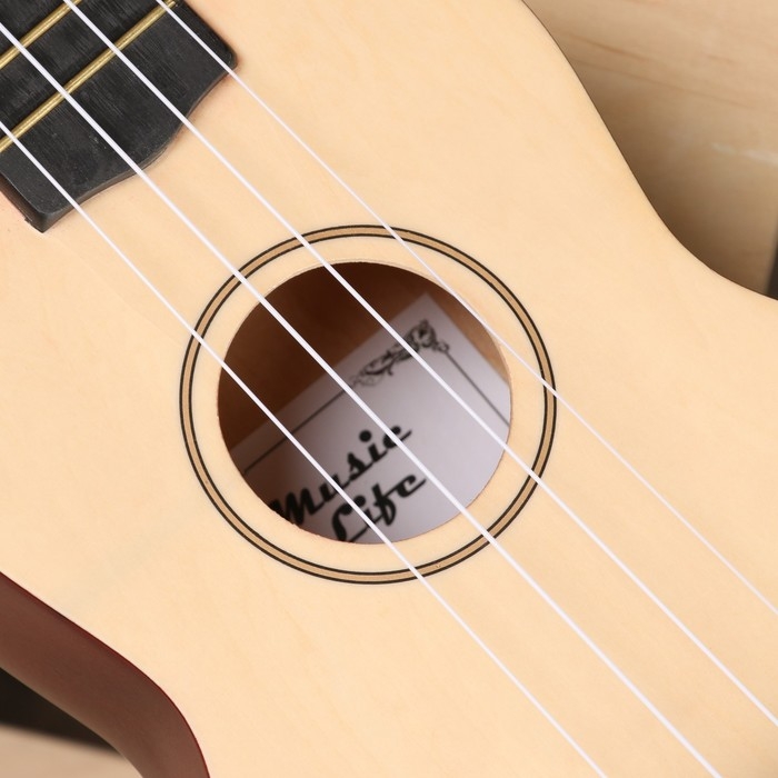 Укулеле сопрано Music Life UK-10, цвет светлое дерево, 54см Укулеле сопрано Music Life UK-10, цвет светлое дерево, 54см