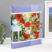 Фотоальбом магнитный 23х28 см. 10 листов, "Маки" Фотоальбом магнитный 23х28 см. 10 листов, "Маки"