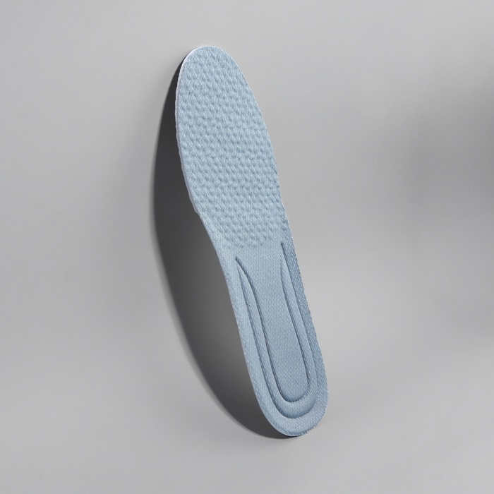 Стельки для обуви, амортизирующие, р-р RU до 38 (р-р Пр-ля до 40), 25 см, пара, цвет серый Стельки для обуви, амортизирующие, р-р RU до 38 (р-р Пр-ля до 40), 25 см, пара, цвет серый