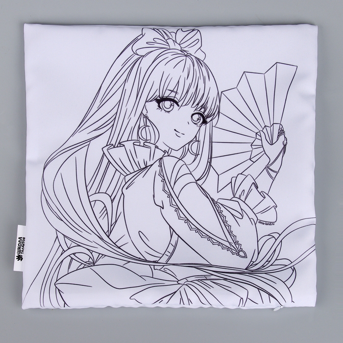 Наволочка под раскраску &laquo;Девушка с веером&raquo;, 30 х 30 см