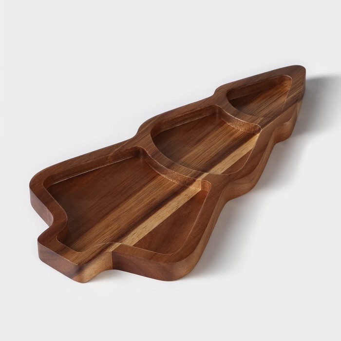 Менажница Magistro «Ёлочка», 30×15×1,8 см, акация Менажница Magistro «Ёлочка», 30×15×1,8 см, акация