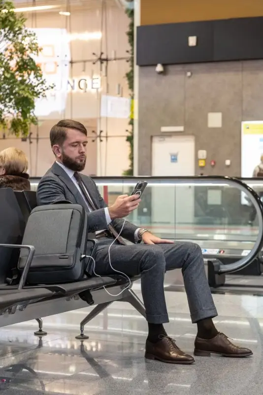 Рюкзак для ноутбука Santiago Slim, серый Рюкзак для ноутбука Santiago Slim, серый