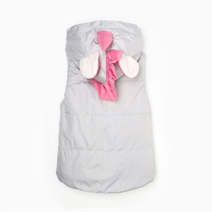 Жилет детский Единорожка, цвет серый/розовый, рост 104 см