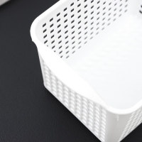 Корзина для хранения &laquo;Лофт&raquo;, 2 л, 20&times;13,5&times;12 см, цвет белый