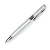 Ручка подарочная, шариковая "Бизнес" в пластиковом футляре, поворотная, серебристая Ручка подарочная, шариковая "Бизнес" в пластиковом футляре, поворотная, серебристая