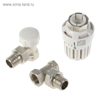 Комплект термостатический "СТМ" Термо, для радиатора, угловой, 1/2" Комплект термостатический "СТМ" Термо, для радиатора, угловой, 1/2"