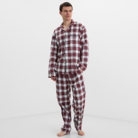 Пижама мужская из фланели (рубашка и брюки) KAFTAN р.48 Пижама мужская из фланели (рубашка и брюки) KAFTAN р.48