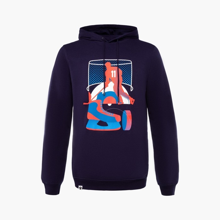 Худи President Спорт.Хоккей, размер XXL, цвет синий