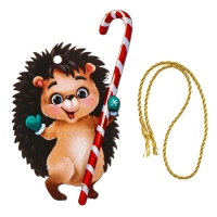 Ёлочная деревянная подвеска &laquo;Новый год! Милый ёжик&raquo;