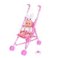 Пупс &laquo;Мой малыш&raquo;, в костюмчике, с коляской и аксессуарами, МИКС