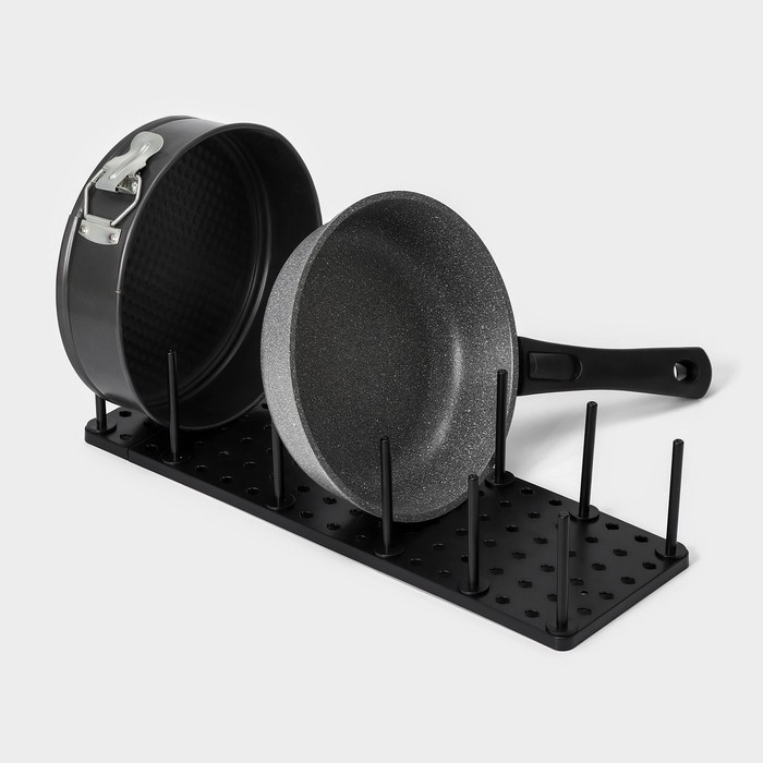 Органайзер для ящиков с регулировкой размера, 45&times;15&times;10 см, цвет чёрный