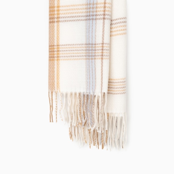 Палантин женский MINAKU цв. молочный, размер 68*180 см Палантин женский MINAKU цв. молочный, размер 68*180 см