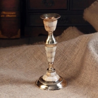 Подсвечник на 1 свечу с перламутром элеганс 17см