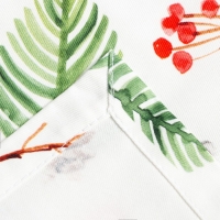 Набор новогодних салфеток «С Новым Годом» с декоративными кольцами, 40х40 см - 4 шт, хлопок, саржа Набор новогодних салфеток «С Новым Годом» с декоративными кольцами, 40х40 см - 4 шт, хлопок, саржа