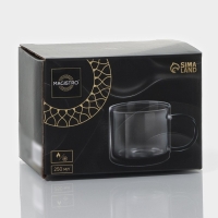 Кружка с двойными стенками Magistro &laquo;Дуо&raquo;, 250 мл, 12&times;8,5&times;7,7 см