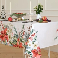 Скатерть Этель &laquo;Пуансетия&raquo;, 110х149 см, 100% хл, саржа 190 г/м2
