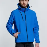 Куртка софтшелл мужская Zagreb, ярко-синяя, размер L