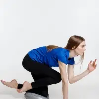 Массажная балансировочная подушка Balansa, серая Массажная балансировочная подушка Balansa, серая