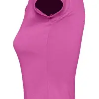 Рубашка поло женская без пуговиц PRETTY 220 ярко-розовая, размер S Рубашка поло женская без пуговиц PRETTY 220 ярко-розовая, размер S